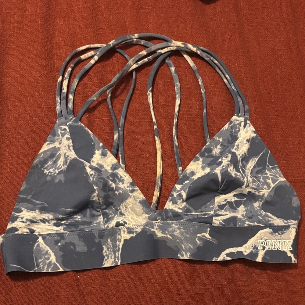 PINK Victoria's Secret Marble Strappy Bralette
